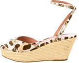 Thumbnail for your product : Alaia Ponyhair Platform Sandals