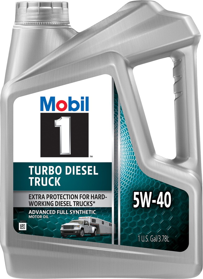 Mobil 1 Turbo Diesel Truck Full Synthetic Motor Oil 5W-40, 1 Gallon