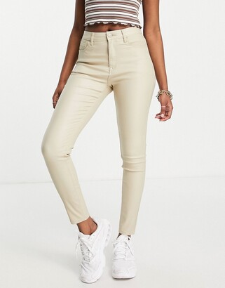 Coated White Jeans | Shop the world's largest collection of fashion |  ShopStyle