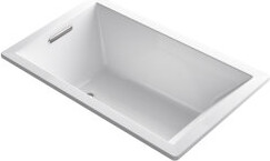 Kohler Underscore 60" x 36" Drop In Whirlpool Acrylic Bathtub with Heater