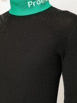 Thumbnail for your product : Proenza Schouler White Label PSWL logo knit turtleneck top