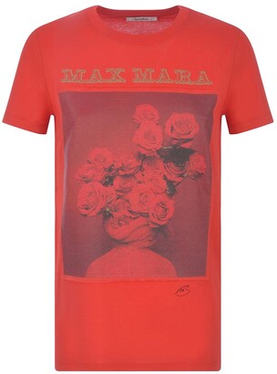 Max Mara Graphic Printed Crewneck T-Shirt