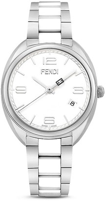 Fendi Momento Two-Tone Ceramic Watch, 34mm