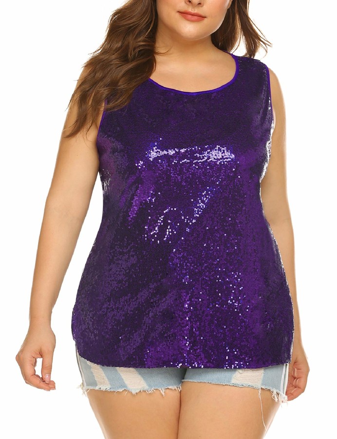 purple sequin tops