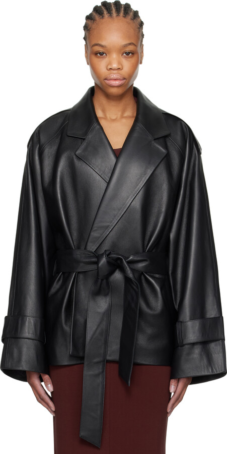 TOVE Black Zoya Leather Jacket