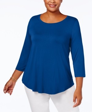 macys jm plus size tops