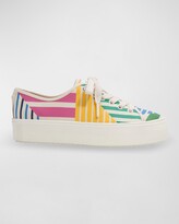 Thumbnail for your product : Kate Spade Serve Printed Low-Top Platform Sneakers