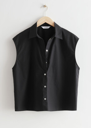 And other stories Boxy Sleeveless Shirt