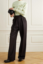 Thumbnail for your product : Petar Petrov Kumi Tie-neck Cutout Ribbed Cashmere Sweater - Ivory