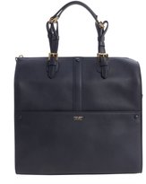 Thumbnail for your product : Armani 746 Armani navy leather top handle bag
