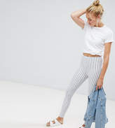 Thumbnail for your product : ASOS Tall DESIGN Tall skinny ponte pinstripe trousers