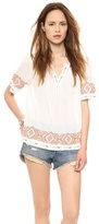 Thumbnail for your product : Velvet Milie Embroidered Top