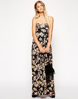 Thumbnail for your product : ASOS TALL Exclusive Floral Bandeau Maxi Dress