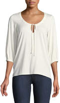 Thumbnail for your product : Rachel Pally Logan 3/4-Sleeve Tie-Front Top, Plus Size