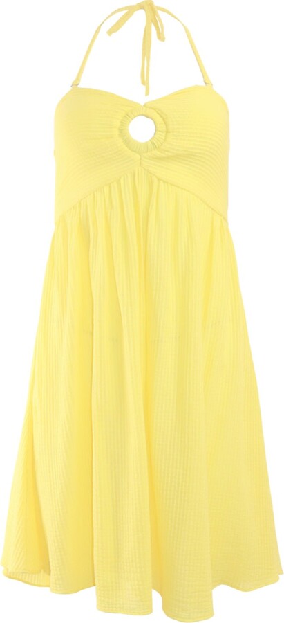 Morrato Bali Yellow Salome Mini Dress Lemon