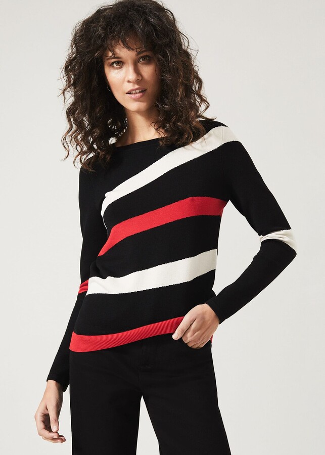 red black stripe jumper