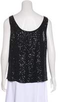 Thumbnail for your product : Eileen Fisher Sequin Embellished Silk Sleeveless Top