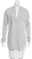 Thumbnail for your product : Gran Sasso Striped Long Sleeve Blouse w/ Tags