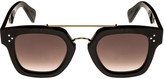 Thumbnail for your product : Celine Square Monochromatic Acetate & Metal Sunglasses