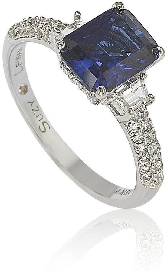 Blue Sapphire And Diamond Ring | Shop the world's largest 