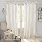 Thumbnail for your product : Elrene Home Fashions Jolie Semi-Sheer Pleated Curtain Panel, 52 x 84