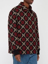 Thumbnail for your product : Gucci GG Hooded Wool Jacket - Black Red
