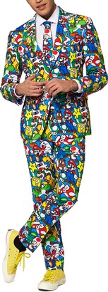 OppoSuits Super Mario Trim Fit Two-Piece Suit with Tie - ShopStyle