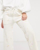 Thumbnail for your product : FREE PEOPLE MOVEMENT sideline printed joggers in ivory