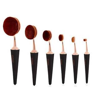 Iconic London Complete EVO Brush Set of 6 - Black and Gold