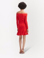 Thumbnail for your product : Oscar de la Renta Off-Shoulder Ruffle-Hem Dress