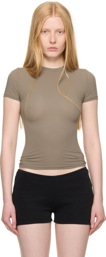 SKIMS Taupe Fits Everybody T-shirt
