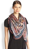 Thumbnail for your product : Tory Burch Anatolia Silk Square Scarf