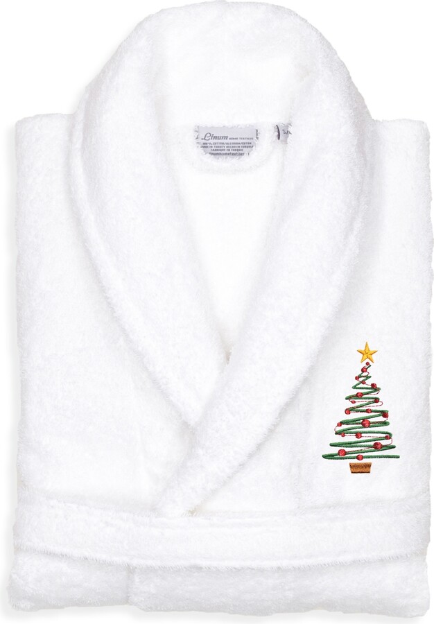 Linum Home Christmas Tree Design Embroidered Terry Bathrobe Bedding -  ShopStyle Robes