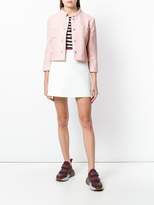 Thumbnail for your product : Moschino Boutique cropped pearl button jacket