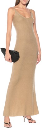 Ryan Roche Ribbed knit cashmere and silk maxi dress