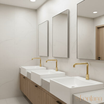 FontanaShowers Reno Commercial Gold Automatic Sensor Hands Free Faucet