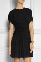 Thumbnail for your product : Miu Miu Ruched stretch-crepe mini dress