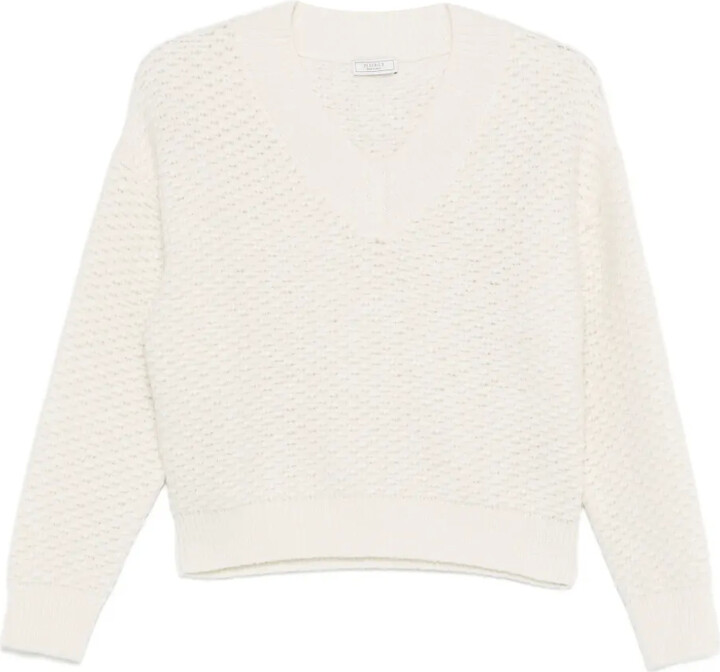 Peserico textured V-neck sweater