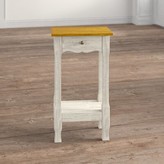 Thumbnail for your product : August Grove Adjei 1 - Drawer Solid Wood Nightstand Color: Brown