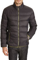 Thumbnail for your product : VICOMTE A - Navy blue lightweight down jacket with olive green lining