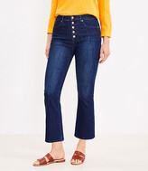 Thumbnail for your product : LOFT Tall Curvy High Rise Kick Crop Jeans in Refined Dark Indigo Wash