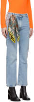 Thumbnail for your product : Off-White Off White Blue Crop Jeans
