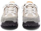 Thumbnail for your product : Maison Margiela Security Mesh And Suede Trainers - Mens - Green