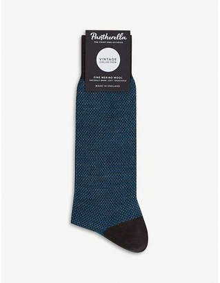 Pantherella Blenheim Birdseye wool-blend socks