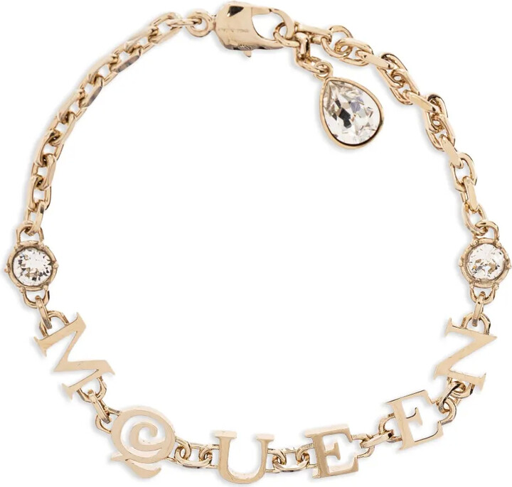 Alexander McQueen Logo Charm Bracelet