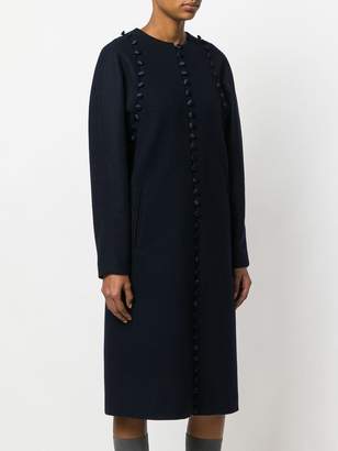 Thom Browne Bridal Button Melton Overcoat