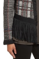 Thumbnail for your product : Nic+Zoe Women's Plaid Tweed Fringe Jacket