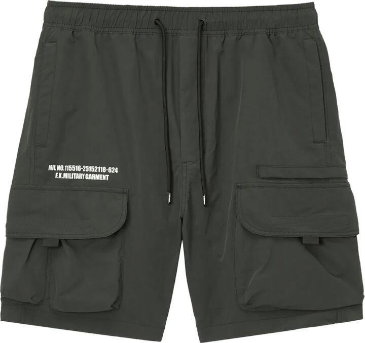 Farfetch FINGERCROXX Cargo-Pocket Drawstring Shorts