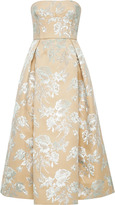 Thumbnail for your product : Rochas Floral Bonded Duchesse Satin Dress