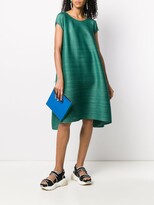 Thumbnail for your product : Pleats Please Issey Miyake back-drawstring pleated A-line dress